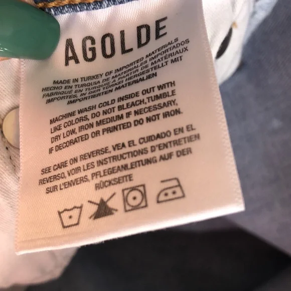 Agolde Sophie Raw Hem Mid Rise Ankle Crop - Picture 7 of 9